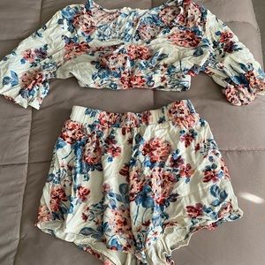 Two Piece Romper Set